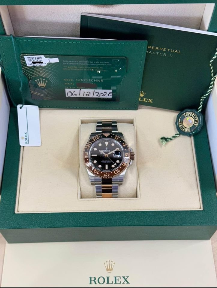 New 2020 Rolex GMT Master II "Rootbeer" 126711CHNR Two-Tone Oyster - MyWatchLLC