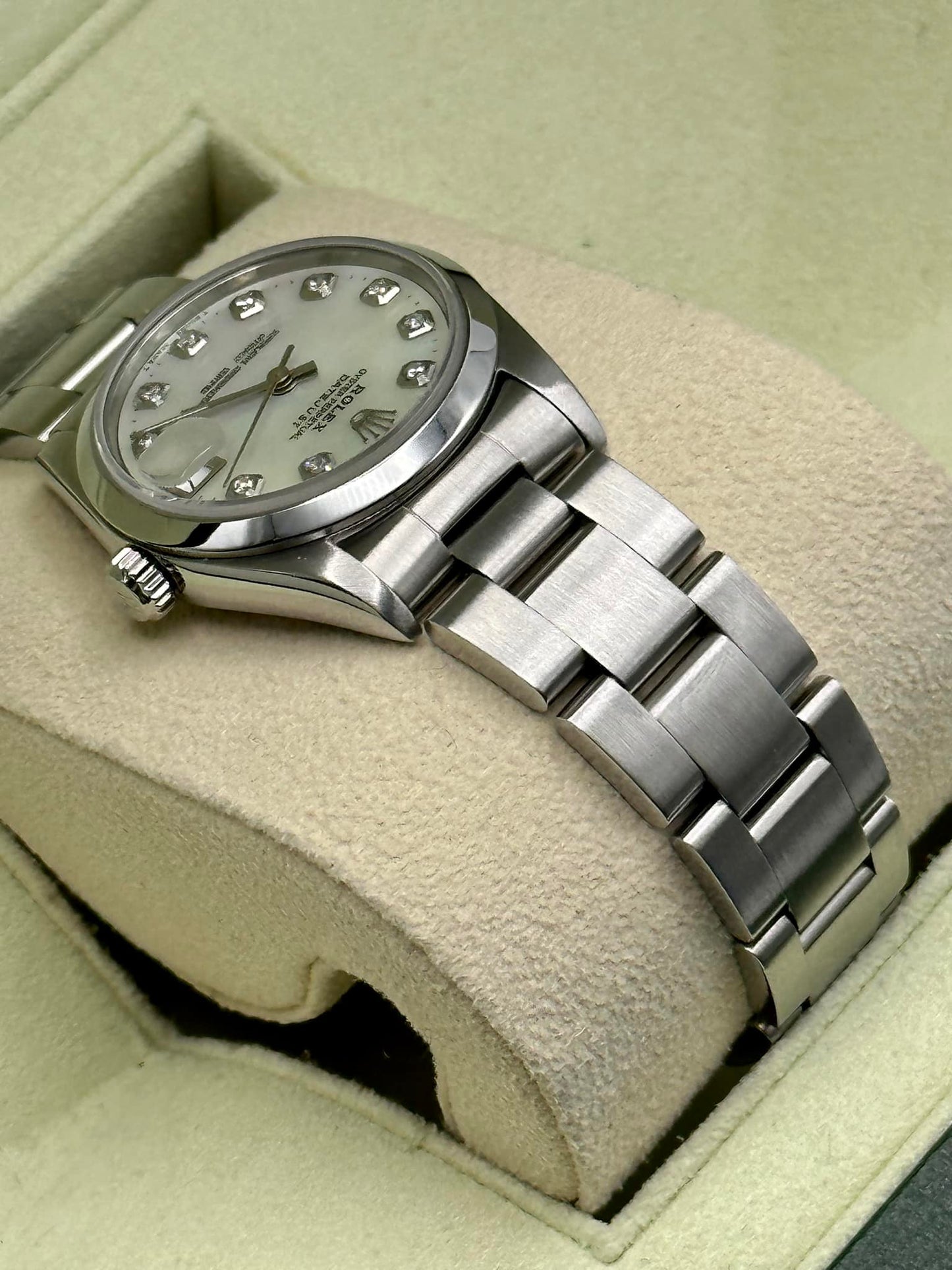1998 Rolex Ladies Datejust 31mm 68240 Mother of Pearl Diamond Dial - MyWatchLLC