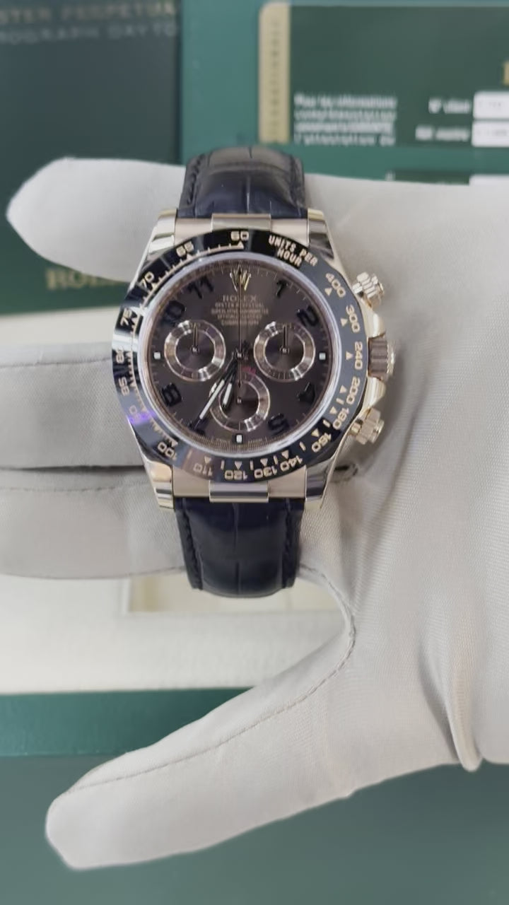 2011 Rolex Daytona 40mm 116515LN Rose Gold Chocolate Arabic Dial
