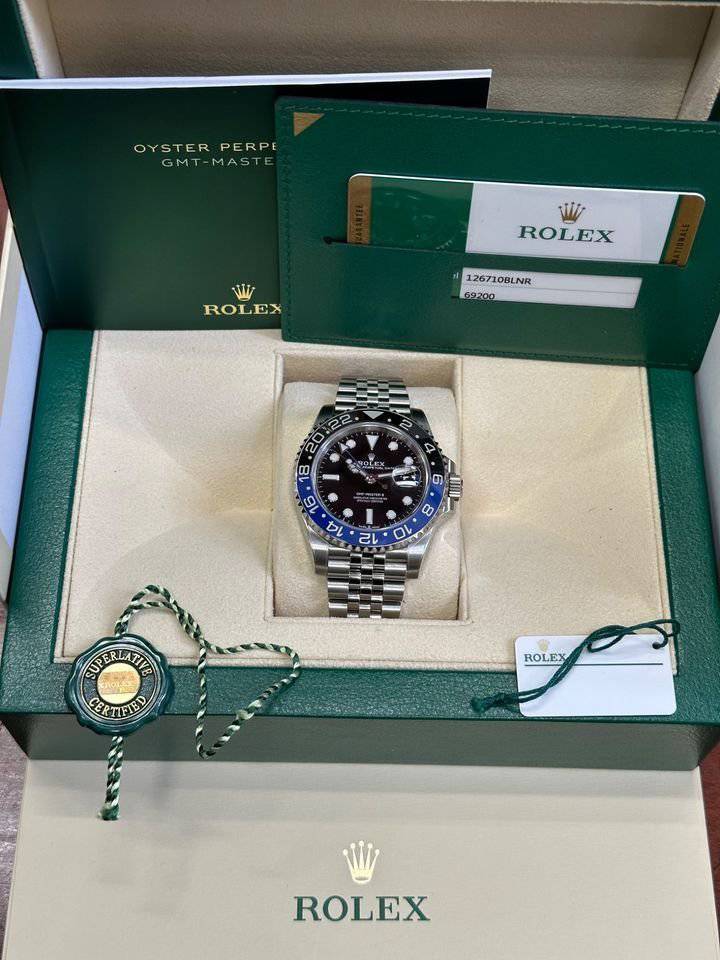 MINT Near NEW 2019 Rolex GMT-Master II “Batman/Batgirl” 126710BLNR Stainless Steel on Jubilee Bracelet - MyWatchLLC