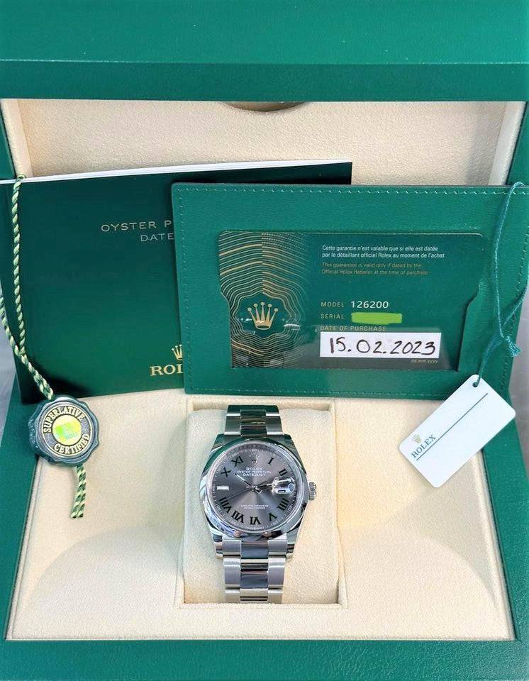 NEW 2023 Rolex Datejust 36mm 126200 Wimbledon Oyster with Box and Papers - MyWatchLLC